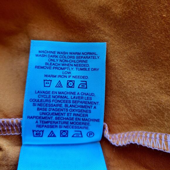 Lands' End Colorblock Tank Dress Sleeveless Tiered Maxi Pink Orange Women Size L - Picture 11 of 13